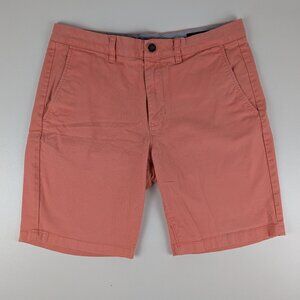Bonobos Chino Shorts Mens Size 32 Pink Coral Standard 9 Inch Flat Front